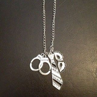 Brand New 50 Fifty Shades of Grey Necklace Handcuffs, Necktie, Mask 