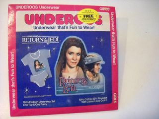 Star Wars 1983 ROTJ girls PRINCESS LEIA UNDEROOS Mint sealed package 