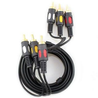 12 feet S Video RCA A/V Cable with Red, White and Yellow Connectors