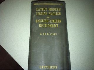 LATEST MODERN ITALIAN  ENGLISH & ENGLISH  ITALIAN DICTIONARY 