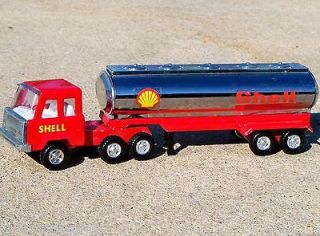 1970s KY Pressed Steel SHELL Gas & Oil Tanker Tractor Trailer Truck 