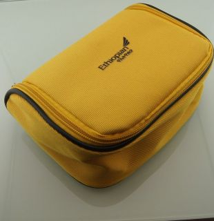 Yellow Ethiopian Airlines Business Class Travel Amenity Kit Overnight 