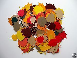 fall leaves lot of 50 at 2 scrapbooking die cuts