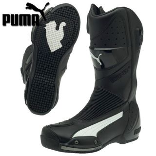 WATERPROOF PUMA MOTORCYCLE DESMO V3 GTX BOOTS BLACK WHITE NOT 