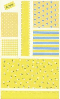 Mrs. Grossmans Fabric Swatches Yellow French Country 25 Sheets 