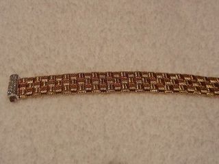 Roberto Coin 18K gold three row Appassionata Collection BRACELET pave 