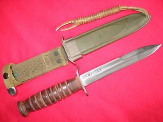 Original Rare Near Mint WW2 US M3 UTICA Trench Fighting Knife With M8 