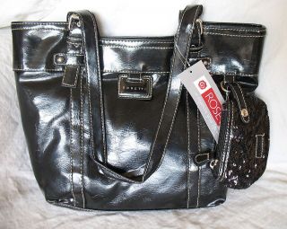 ROSETTI New Purse Handbag Tote Shoulder Bag NWT Black Pewter Copper 