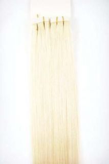 Remy A+ Tape Human Hair Extension #60 Platinum Blond,1845cm,100g&40 