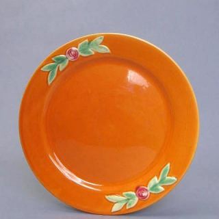 Coors Rosebud Colorado Pottery Orange Luncheon Plate Inv. #033