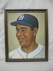 Roy Campanella Signed Brooklyn Dodgers Original Oil Painting On Canvas 