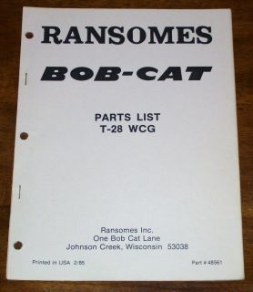 ransomes t 28wcg mower parts manual  18