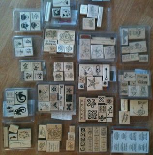 Stampin Up rubber stamp sets, U Pick, Many to choose from, some hard 