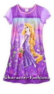rapunzel nightgown pajamas pjs tangled size 4 6 8 purple more options 