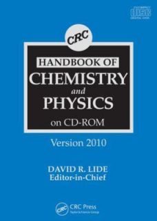 CRC Handbook of Chemistry and Physics 2010 (2009, DVD ROM, Revised)