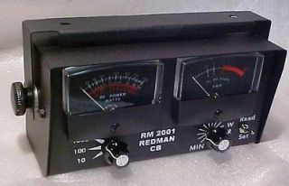 Redman Cb Stop RM2001 Radio SWR WattMeter 1000 Watt Meter & Black 