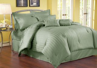 piece twin stripe 500tc cotton bed in a bag