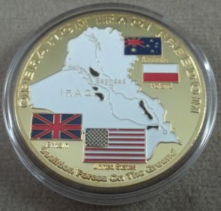 us army operation iraqi freedom challenge coin  