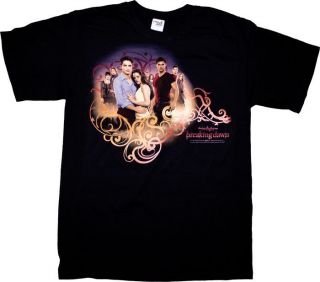 Twilight Saga Breaking Dawn   Group & Fillagree Black Male T Shirt