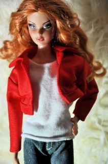 Barbie Doll Clothing Jacket Sporty Red Baywatch BAY WATCH Swim Jacket