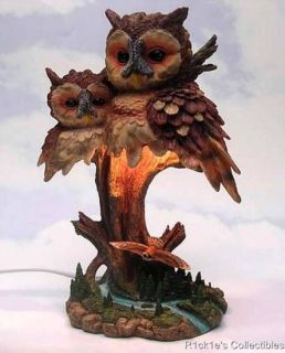 two owl bird table lamp  40 00