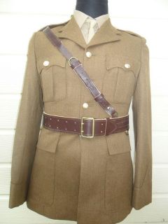 military officer army surplus no2 dress uniform sam browne leather