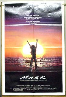 1985 MASK Original 1 Sheet Movie Poster  CHER Eric Stoltz (MHPO 135)