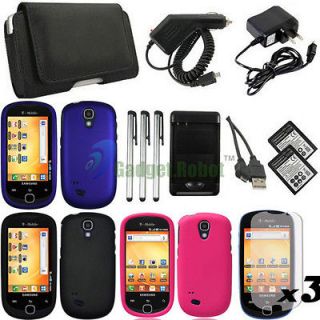   HARD CASE+BATTERY+A​C CAR WALL CHARGER FOR Samsung Gravity Smart GR