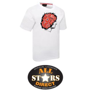 New Official Marco Simoncelli Moto GP Race your life T Shirt in White