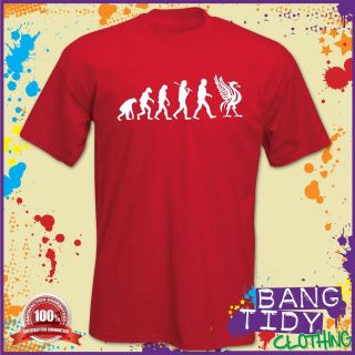 Liverpool Evolution Mens T Shirt Liver Bird Tee Funny T Xmas Birthday 
