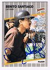 1997 Topps 82 Benito Santiago Autographed Signed Phillies Card