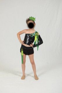 SASSY Custom Made Competition Dance Costume Girls Size Medium EUC