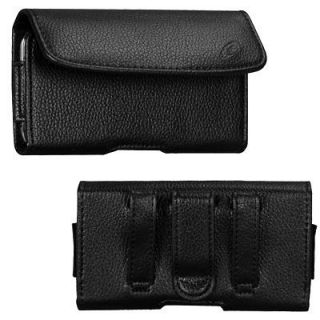   Clip PU Leather Phone Cover Case for SAMSUNG RUGBY SMART i847   Black