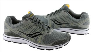 SAUCONY GRID FLEX MENS SHOES / RUNNERS GREY/GOLD US SIZES 10.5,11,12 