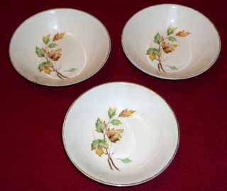 1958 french saxon china breeze set of 3 fruit bowls