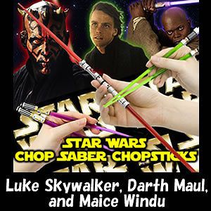 star wars chop saber chopsticks new 3 pairs set from