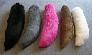 18 Faux Wolf Tail   for Fursuit, Cosplay, Costume   CHOOSE YOUR 
