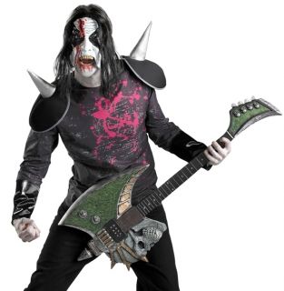 adult mens evil scary metal rockstar halloween costume xl