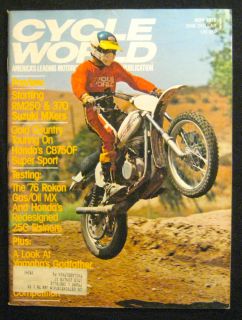 CYCLE WORLD Magazine November 1975 Rokon 340 MXII