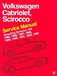 Volkswagen Cabriolet, Scirocco Service Manual, 1985 1993 Including 16V 