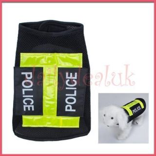 pet dog puppy police vest coat clothes uniform apparel more