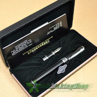   quality Black & silver Medium nib fountain pen and Calligraphy pen