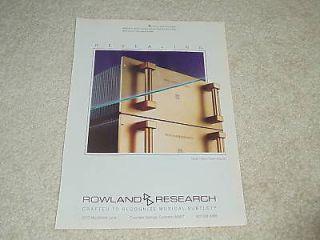 jeff rowland model 7 amplifier ad 1988 1 page time