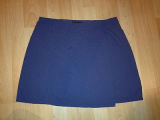 royal robbins women s nylon blue wrap skort skirt sz 12