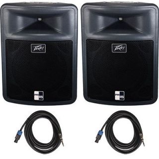   way portable passive pa speaker pair w speakon to 1 4 cables one day