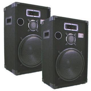 15 3 Way DJ/PA Podium Pro Audio Speakers Stereo Band Church New 1500C