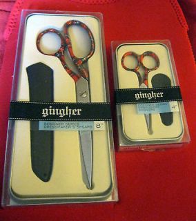 Gingher Designer Scissors   Mia set of 8 and 4 NIB Mint Condition