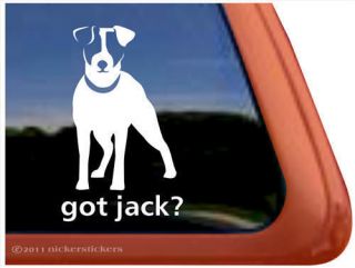   ? ~ High Quality Vinyl Jack Russell Terrier Dog Window Decal Sticker