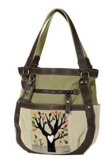 Sherpani Sola Falling Tree Cathy Nichols Large Shoulder Bag Handbag 