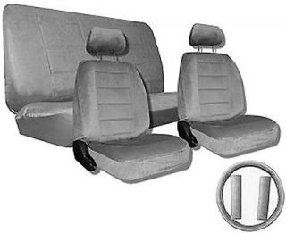   Black SUV Auto Car Seat Covers + Steering Wheel Belt Pad Head Rest